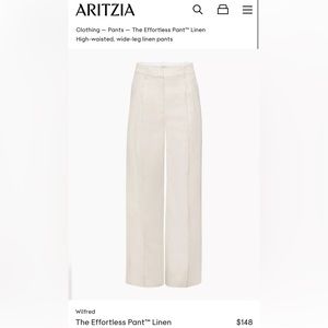 Aritzia the effortless pants linen